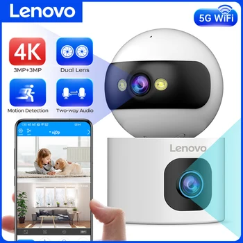 Lenovo 4k IP-Kamera 5g WLAN Dual-Objektiv Smart Home Auto Tracking CCTV-Kamera drahtlose Überwachungs kamera