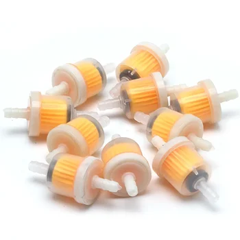 Universal 10 Teile/satz 6mm Schlauch Motorrad Benzin Gas Kraftstoff Benzin Öl Filter Für Roller Motorrad Moped