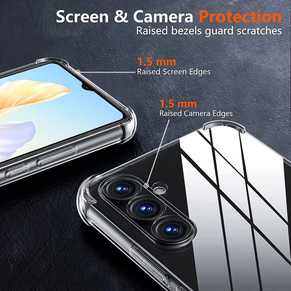 Transparente Silikon Weiche Stoßfest Fall Für Samsung Galaxy – Bild 3