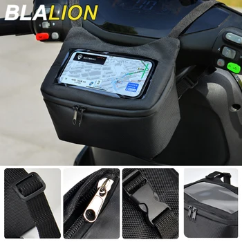 BLALION Motorrad-Fronttafel-Tasche mit Visuellem Touchscreen für Navigation und Telefon, Hängende