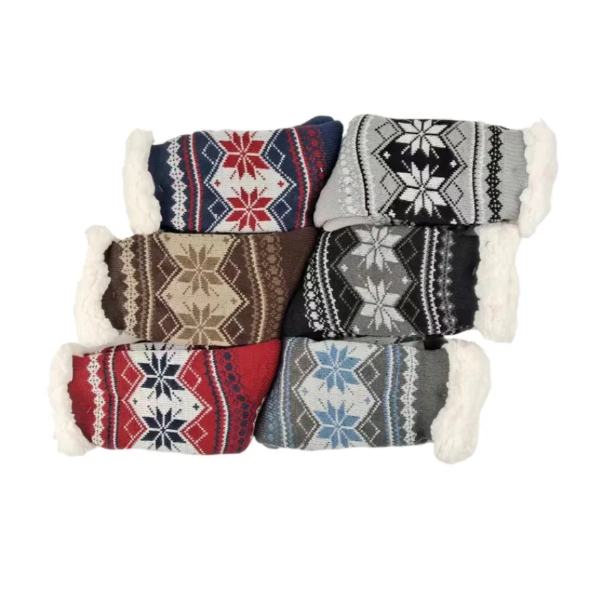 Wintersocken für Herren, flauschig, warm, kurz, plus Samt – Bild 2