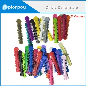 PIORPOY 40 Sticks Dental Kieferorthopädische Elastische Ligatur Krawatten Bunte Bänder Für Zahnmedizin