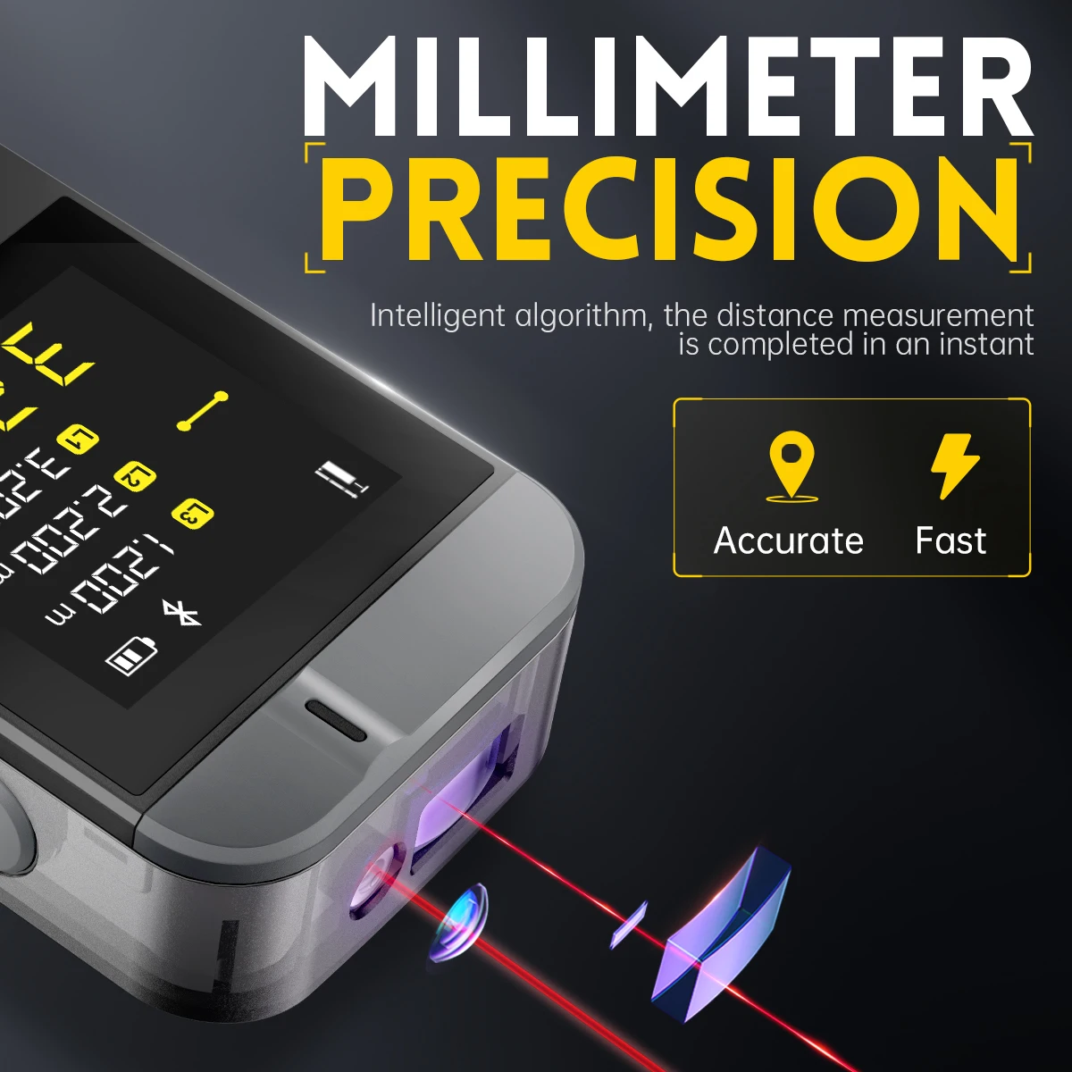 FNIRSI IR40 Smart Laser-Entfernungsmesser 40 m digitaler – Bild 2