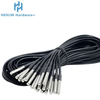 DS18B20 Wasserdichte Gewinde Temperatur Sonde Temperatur Sensor Edelstahl Paket 1/2/3/5/10Meter für Arduino