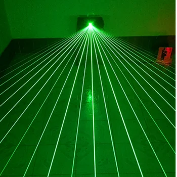 532nm 50mW Fächerförmiges Grünes Lasermodul mit Kühlkörper, Grünes Licht, Abend-Laserlicht