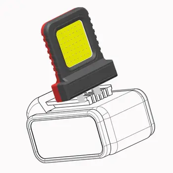 21-V-Elektrowerkzeug mit universeller Lithiumbatterie, LED-Flutlicht für Autoreparatur, Flutlicht für den