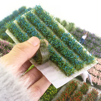 Miniatur-Blumenmodellbausätze Pflanzen-Gras-Cluster für Mikrolandschafts-Layout-Materialien Diorama-Zubehör
