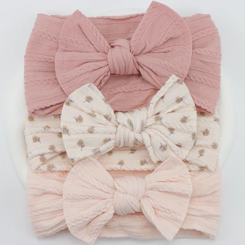 Baby Mädchen Stirnbänder Lot Bögen Baby Stirnband Neugeborenen Geschenk Elastische Haarbänder Kinder (3 Stück)