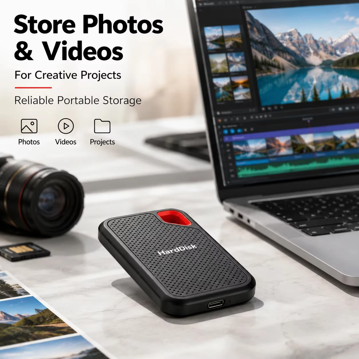 2TB Tragbare SSD Externe Solid-State-Festplatte USB-C – Bild 4