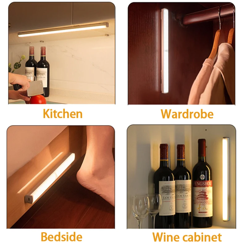 Motion Sensor Licht Drahtlose LED Nachtlicht Typ C – Bild 5
