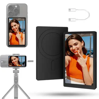 Magnetischer Handy-Projektorbildschirm für Android und iPhone Rückkamera-Selfie für Vlog Live-Stream