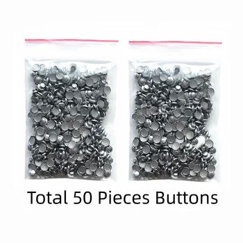 Kieferorthopädische Materialien Lingualknöpfe Zahnärztliche Orthodontische Klebepunkte Runde (50 Stück)