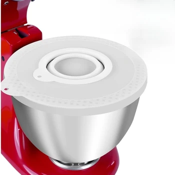 4,5-5 Quart Kippkopf-Standmixer Silikon-Mixerschüssel-Abdeckung Ausgießschutz Deckel Kompatibel mit KitchenAid