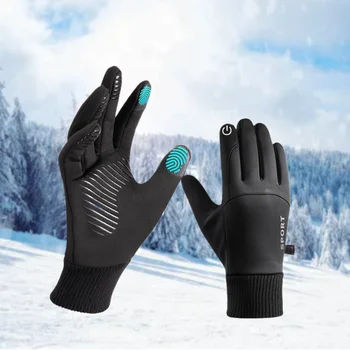 Winterhandschuhe für Herren und Damen, Touchscreen, warme Handschuhe, wasserabweisend, winddicht