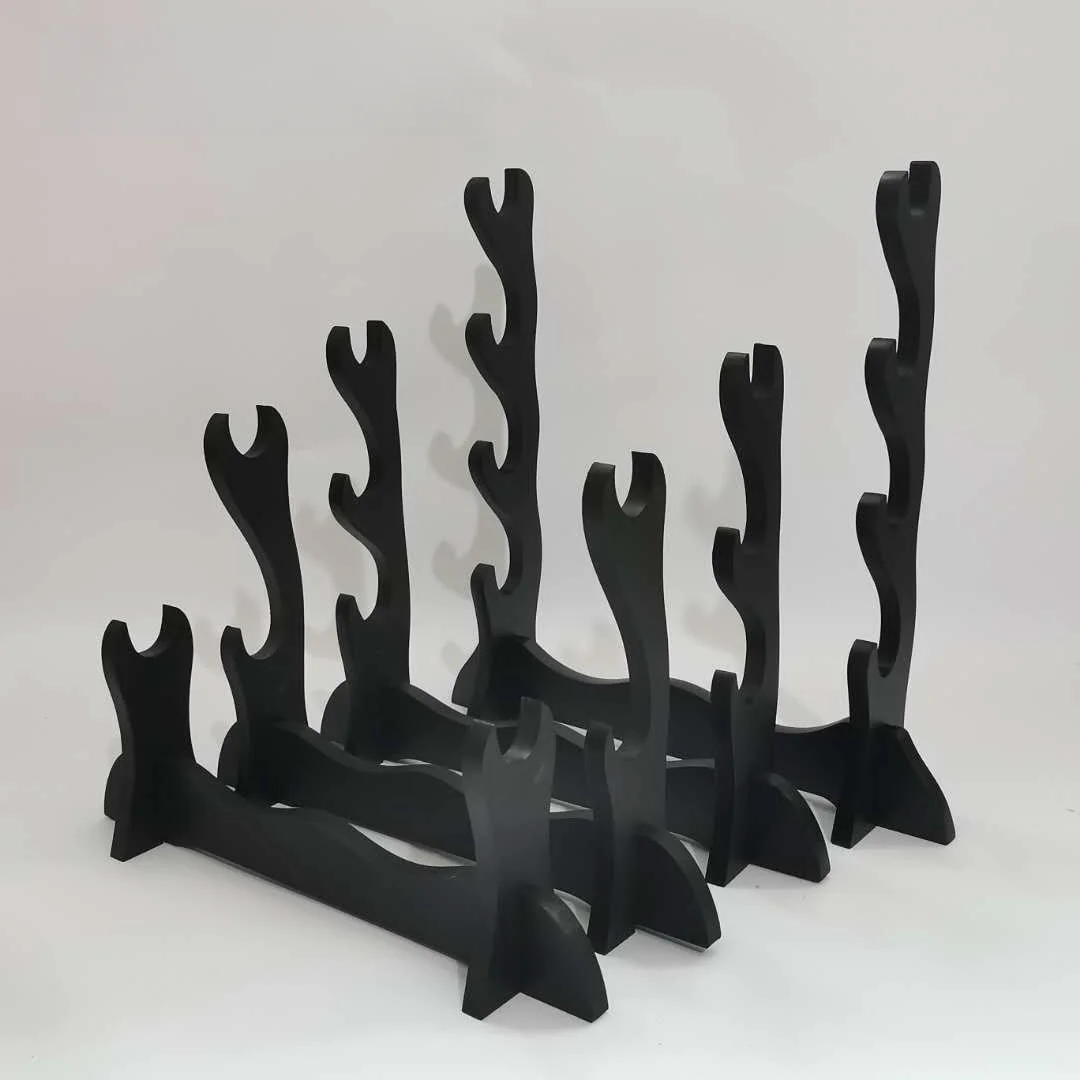 Stehen Katana Lagerung Regale Holz Schwert Rack Boden Saber – Bild 3