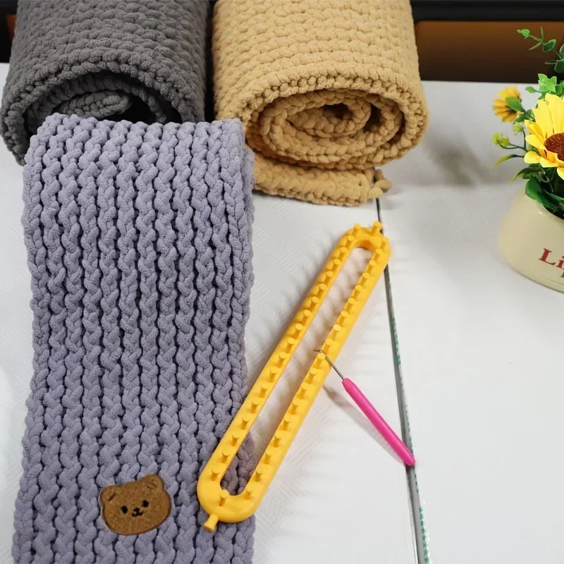 Rechteck Stricken Webstuhl Weben Schal Pullover Hut Schal – Bild 4