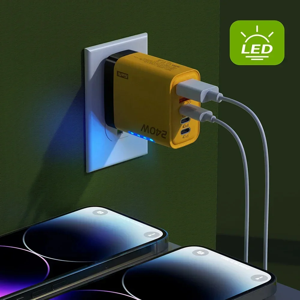 USB-C Ladegerät 240 W mit 5 Ports, PD Schnellladen – Bild 4