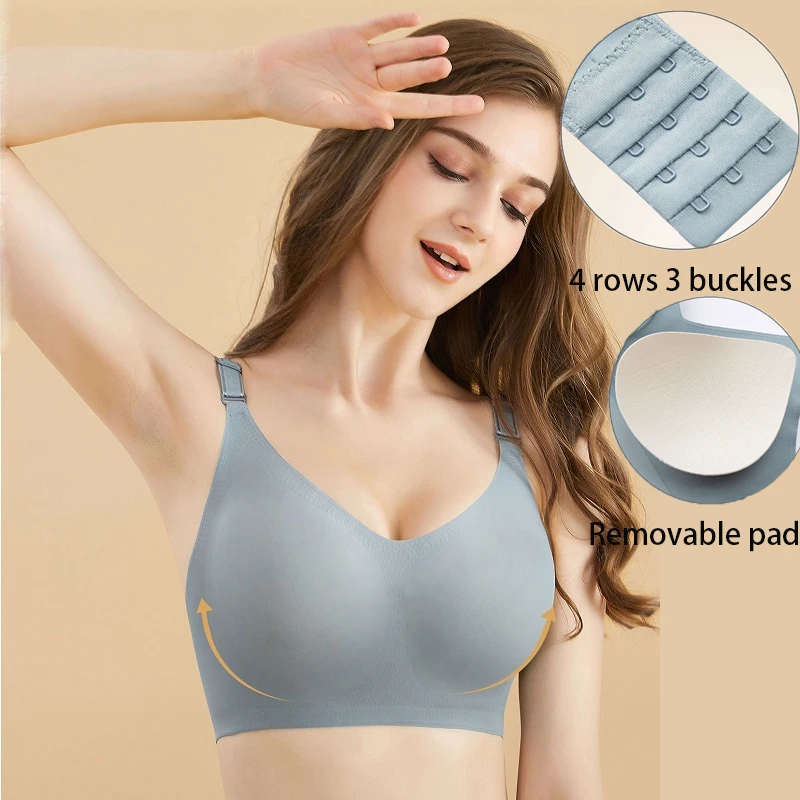Nahtlose Damen-BHs, dünner Stil, Jelly-Farben, weicher BH
