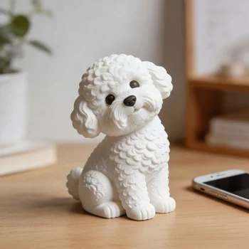 Niedliche Hunde-Ornamente, Miniatur-Hundefiguren, Raumdekoration, Szenendekoration, Hochzeitszubehör