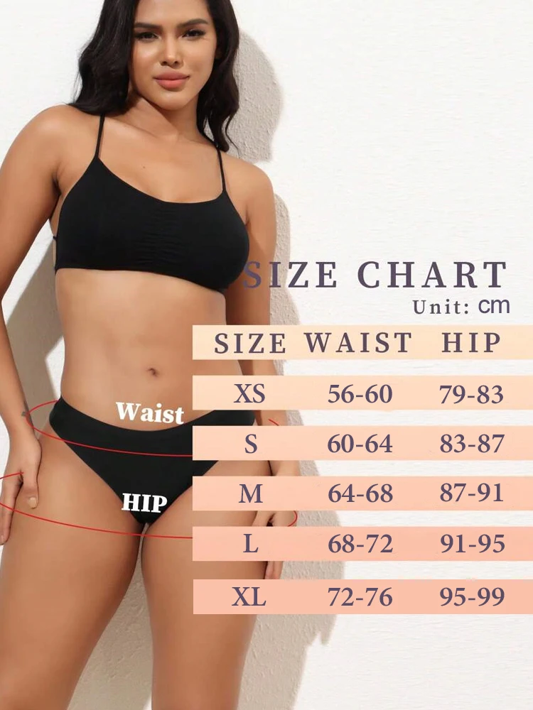 5Pcs Eis Seide Nahtlose Tangas frauen V-Taille Einfarbig – Bild 6