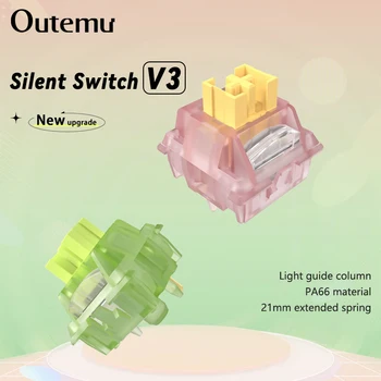 Outemu Silent Peach V3 Schalter geschmiert Silent Lemon V3 Schalter mechanische Tastatur linear taktil 5pin