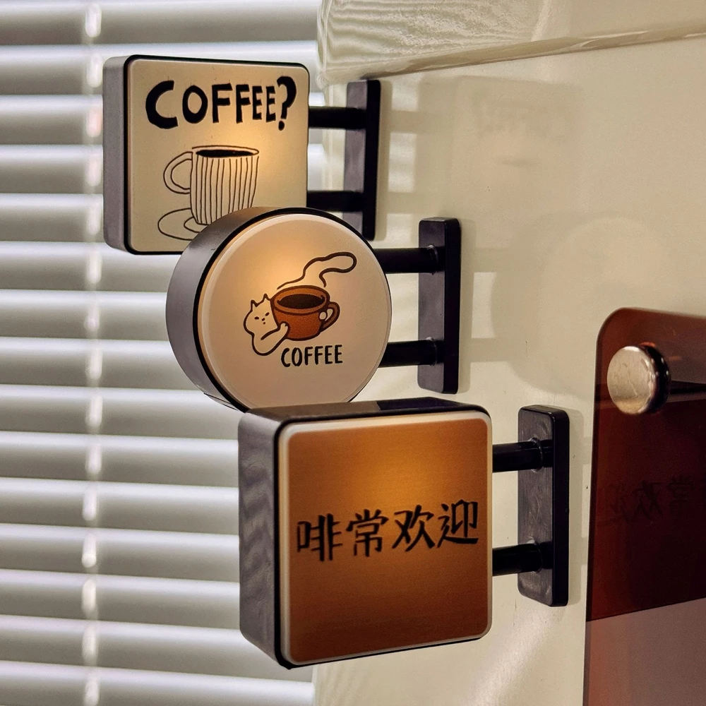Mini-Leuchtkasten Kühlschrankmagnet Kaffee Japanisches – Bild 4