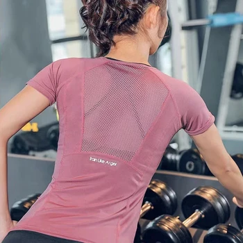 Frauen Sport Tragen Für Fitness Laufen Jogging Nahtlose Langarm Gym Frau Sport Hemd Yoga Top Weibliche Workout