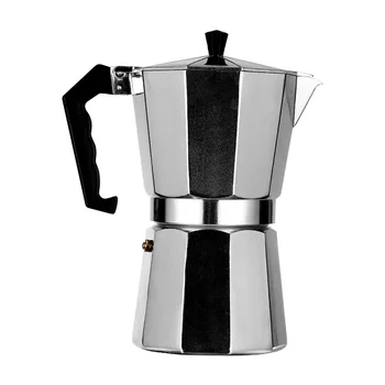 Mokka-Kaffeetöpfe, italienische achteckige Aluminiumtöne, Kaffeetassenmaschine, Teebereiter, tragbare