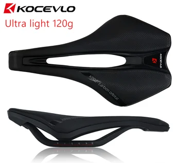 KOCEVLO Dimension 143 Carbon-Sattel, ultraleicht, 120 g, atmungsaktiv, bequem, Sitzkissen, Fahrrad-Rennsattel