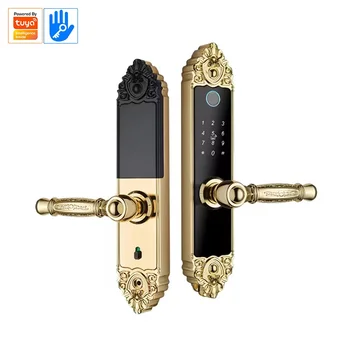 Smart Home Digitales Schloss Elektronischer Fingerabdruck Smart Lock Europäisches Zuhause Innentürgriffschloss