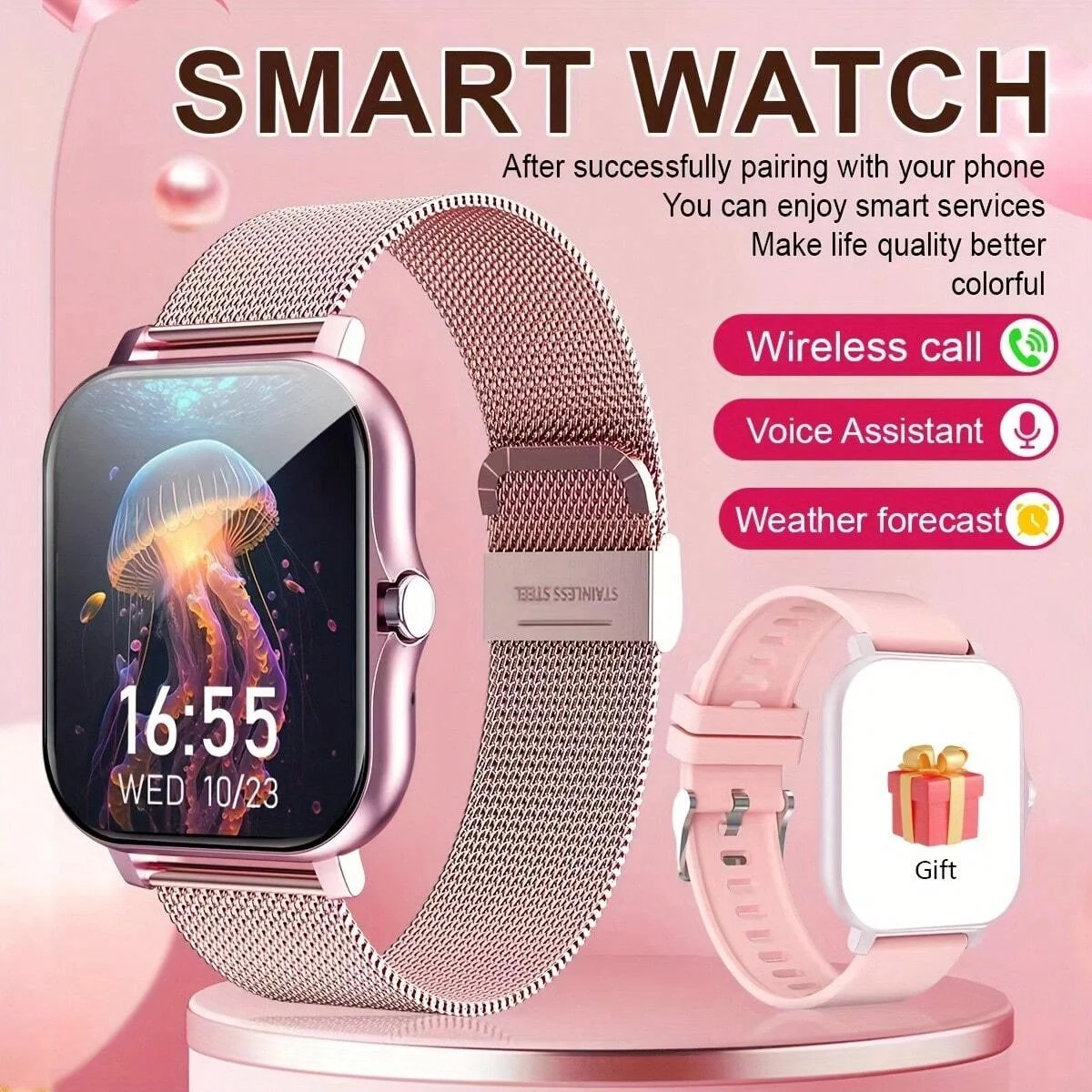 Multifunktionale Sport-Smartwatch, kabelloses Telefonieren