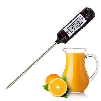Tragbares digitales Küchenthermometer, Grill, Fleisch, Wasser, Öl, Kochen, elektronische Sonde