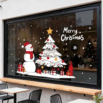 Weihnachten Wand Fenster Aufkleber Heiraten Weihnachten Dekoration Für Zuhause Weihnachten Ornamente