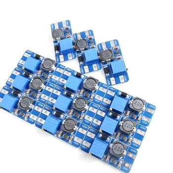 MT3608 Boost-Konverter-Modul DC-DC Step-Up 2A 2V-24V zu 5V/12V/28V Einstellbare Stromversorgungsplatine