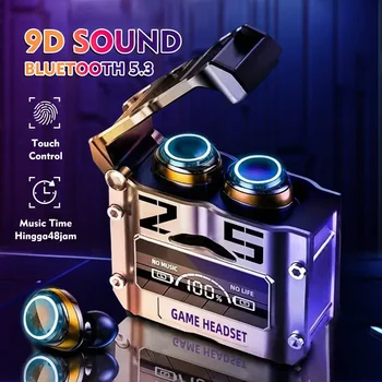 M25 Bluetooth 5,3 TWS Drahtlose Kopfhörer mit LED Display Stereo Headset Touch Control Ohrhörer
