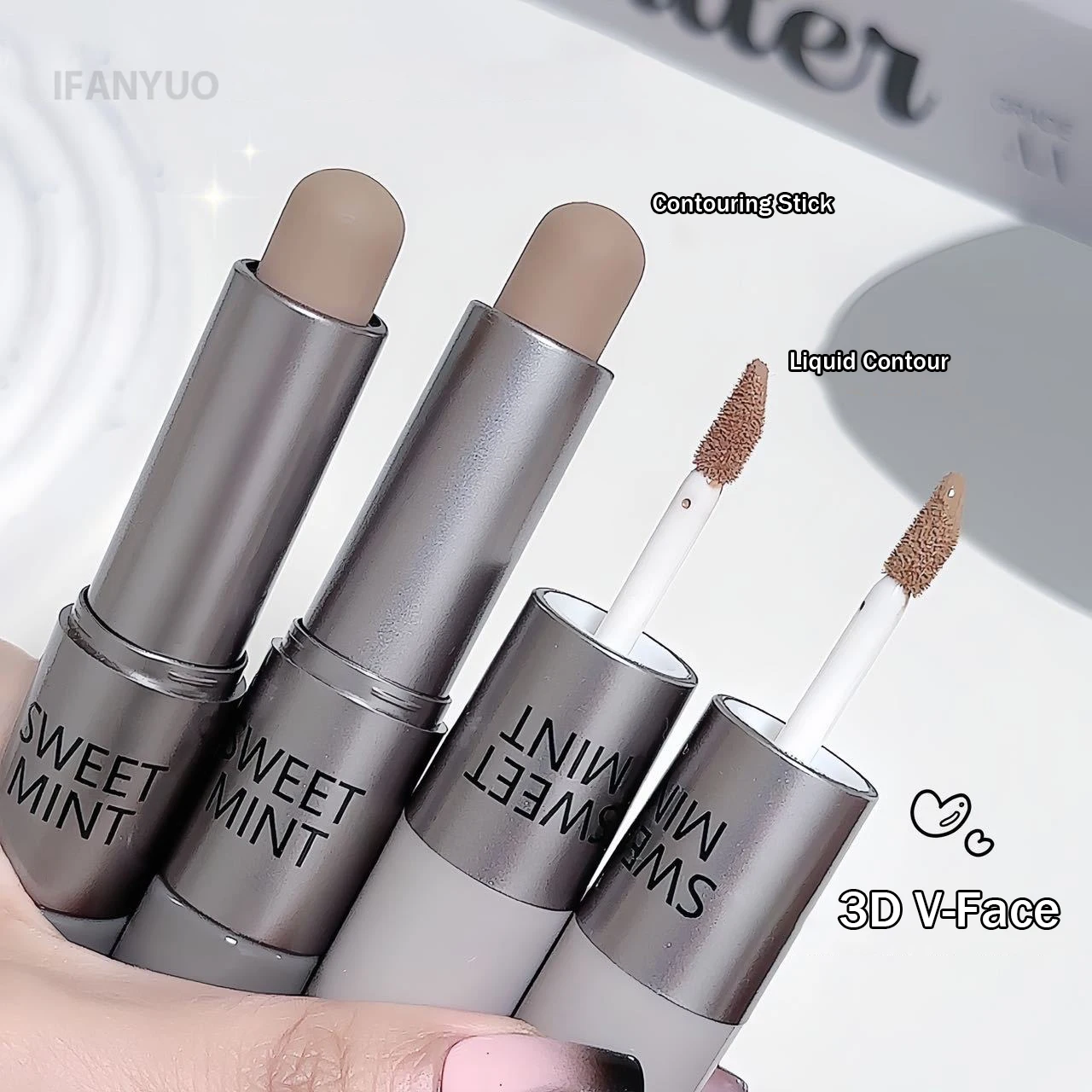 Feuchtigkeitsspendender, mattierter Concealer, Konturstift – Bild 6