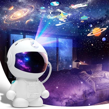Astronaut Planetarium-Projektor für Schlafzimmer 12 Bildscheiben, Galaxie-Nachtlicht