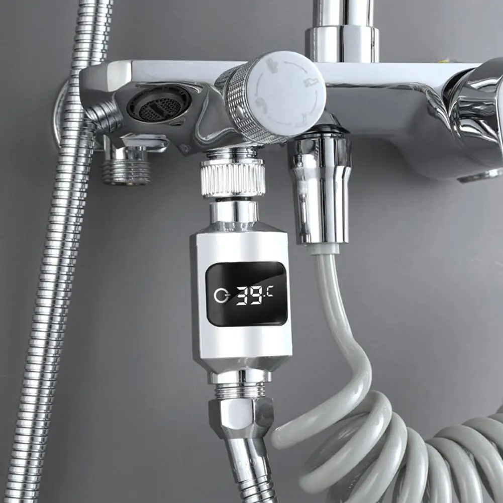 LED Digitaler Duschpyrometer Temperaturmonitor Strom – Bild 3