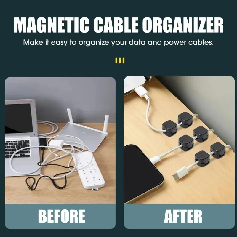 Magnetischer Kabelclip, Kabelhalter, selbstklebender – Bild 6