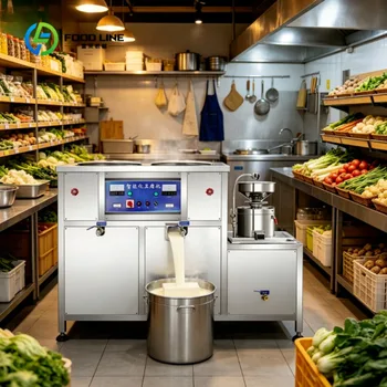Kommerzielle Tofu-Produktionsmaschine mit automatischer Mahlung, Kochung und Filterung für Großbetriebe in der