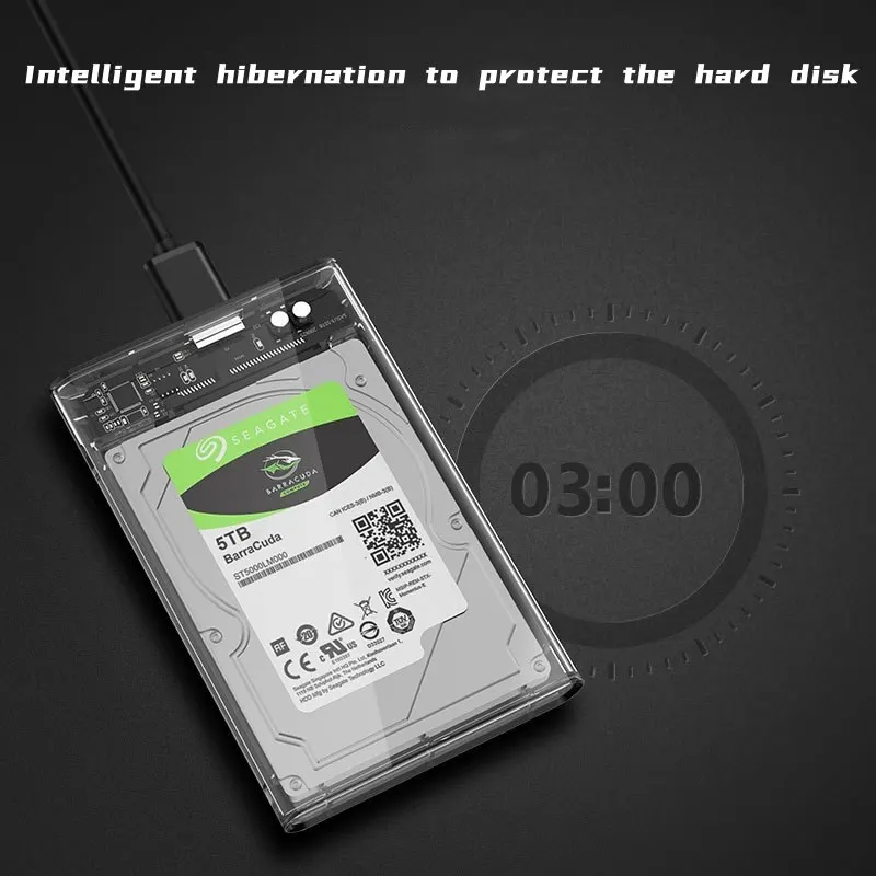 Festplattenboxen USB 3.0 zu SATA III Festplattengehäuse 2,5 – Bild 5