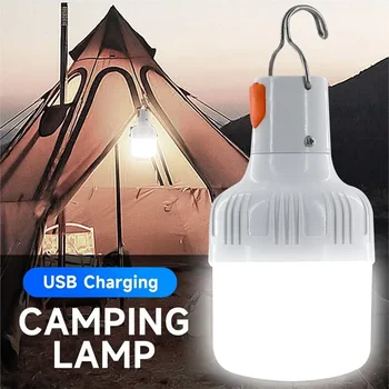 Outdoor USB wiederauf ladbare LED-Lampen Glühbirnen hohe Helligkeit Not licht anschließen Camping Angeln