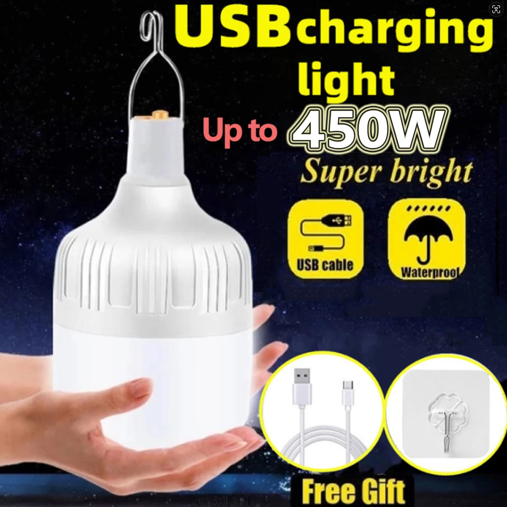 Tragbare Outdoor BBQ Camping Lichter USB Aufladbare Lampe LED