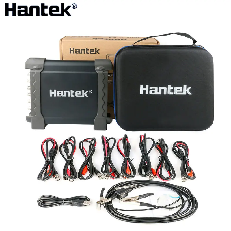 Hantek 1008C USB-Oszilloskop, 8 Kanäle, Signalgenerator, Kfz