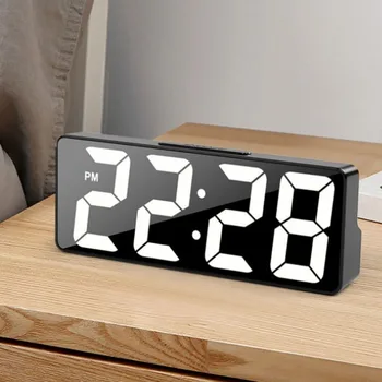 Digitale Uhr LED Wake Up Licht Wecker Schlafzimmer Elektronische Desktop Uhr Mit Temperatur Display