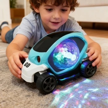1-2 Jahre Junge Baby Auto Spielzeug Kleinkind Krabbeln Sensorisches Spielzeugauto Spielzeug Elektronisches