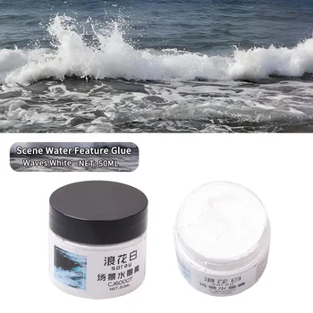 Diy Modellbau Wasserlandschaft Paste Flüsse/Ozeane/Siegel/Statische simulierte Wassereffektcreme Szene machen