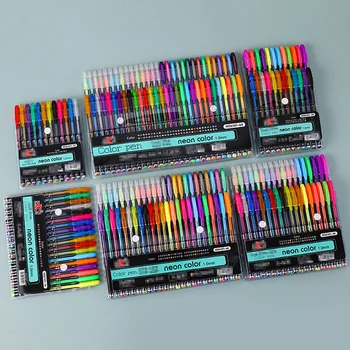 Metallic Glitter Farben Gel Stifte Für Schule Büro Erwachsene Malbuch Zeitschriften Zeichnung Kunst Marker