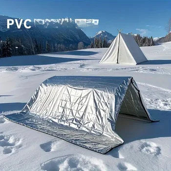 ​ ​ 2 Stück Notfall-Überlebensdecken - 160 x 210 cm, robuste Wärmedämmung für Camping, Wandern und Überleben ​