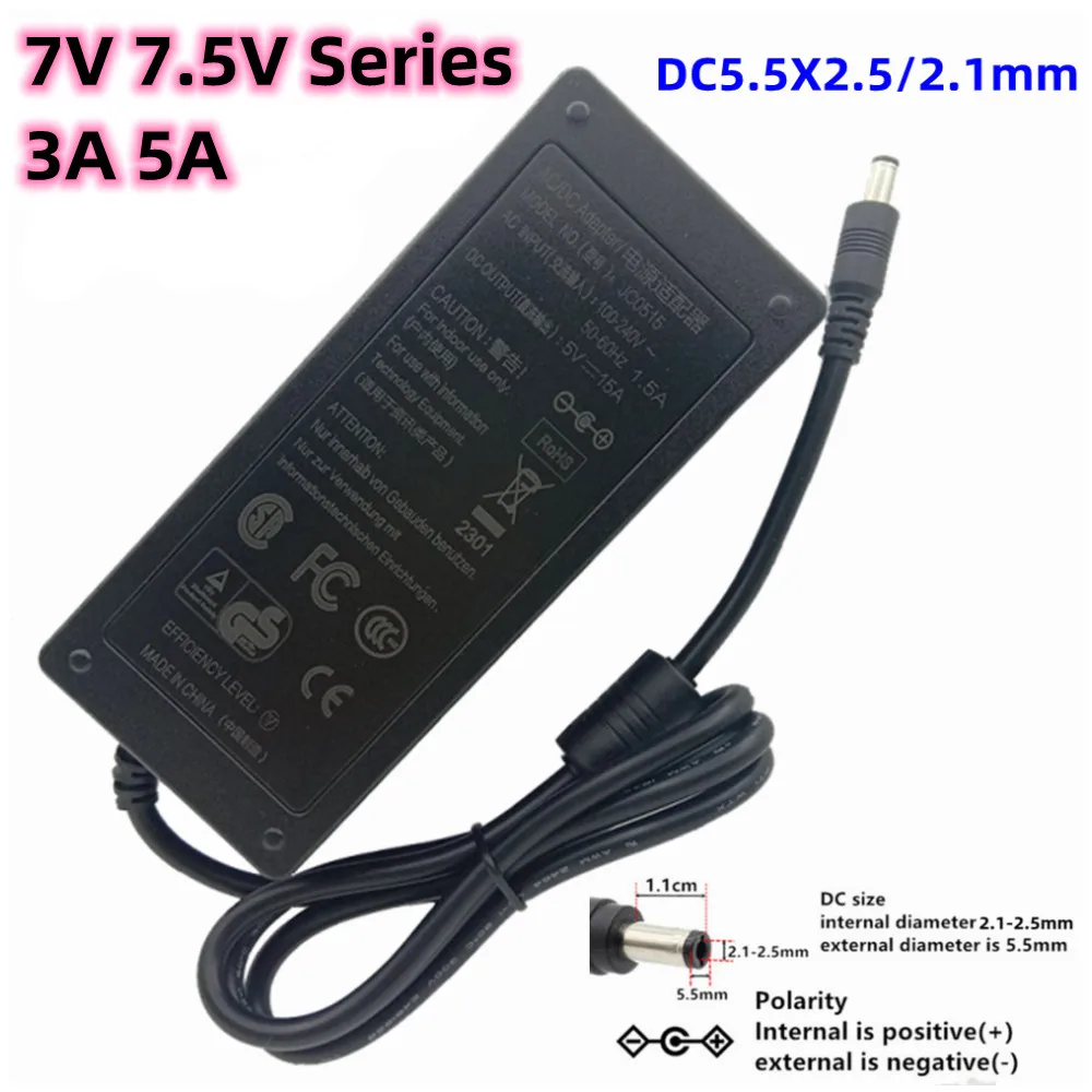 7V 3A 7,5V 3A 5A 5A AC/DC-Adapter 7,5V 3A Netzadapter